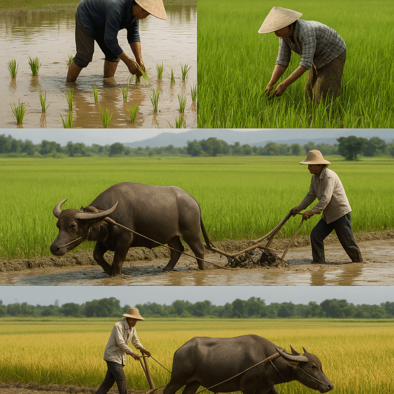 Jak uprawia się ryż w Azji krok po kroku