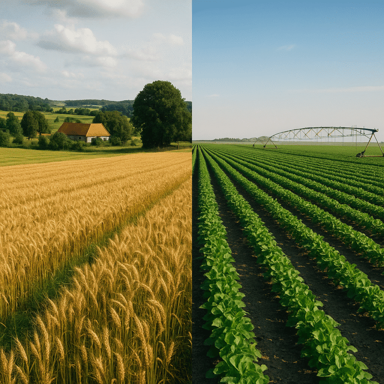 Czym różni się rolnictwo europejskie od amerykańskiego